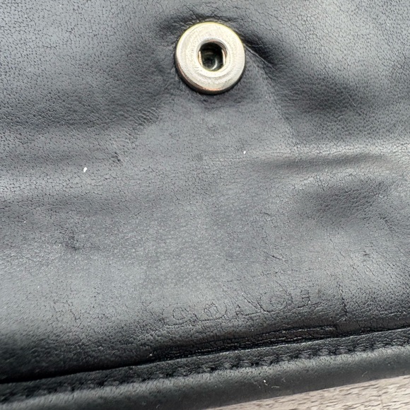 Vintage Black Coach Clutch Wallet Leather - Picture 6 of 11